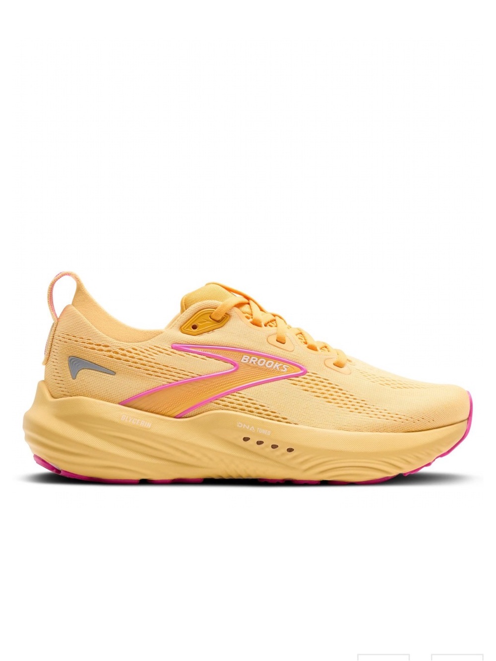 Brooks Women’s Athletic Shoe — Yellow with Pink Accents